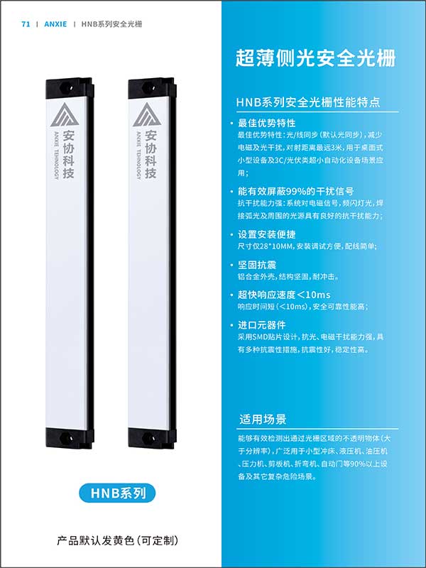 HNB側(cè)面超薄28MM光柵系列彩頁(yè)